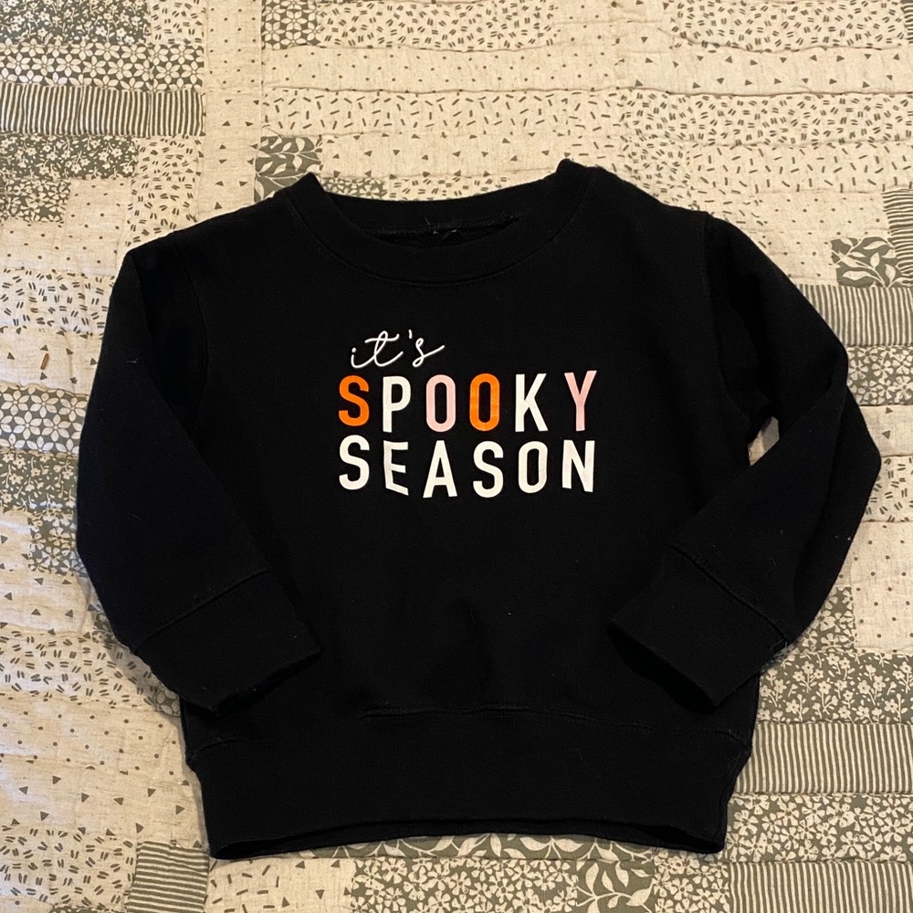 Black 'Spooky Season' Sweatshirt